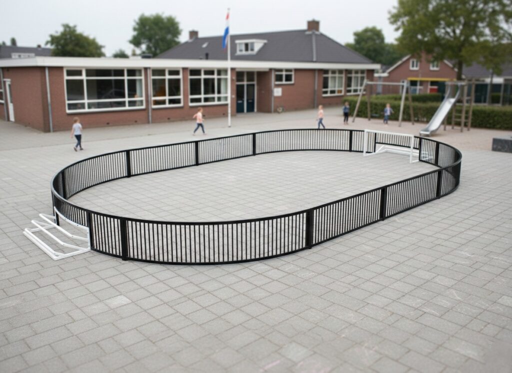 DutchPanna EVOLUTION ronde panna kooi in openbare ruimte