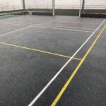 Sportbelijning op FFG G3 vloer bij Startmotor