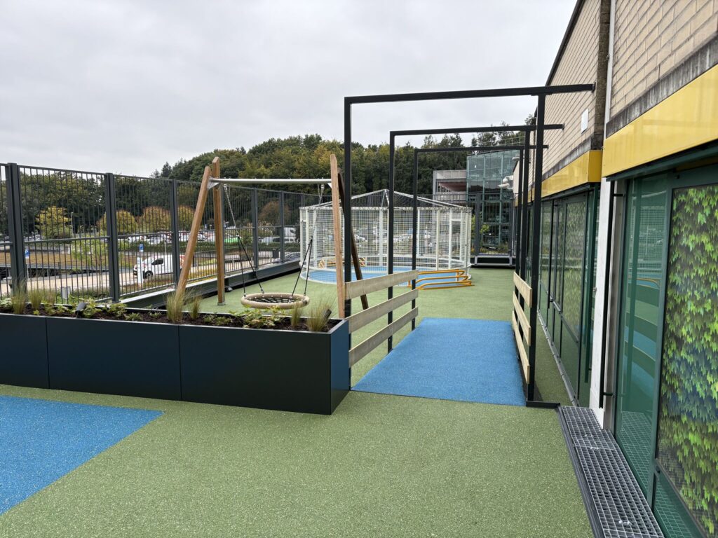 Overzicht multifunctioneel sportdakterras Rijnstate Arnhem