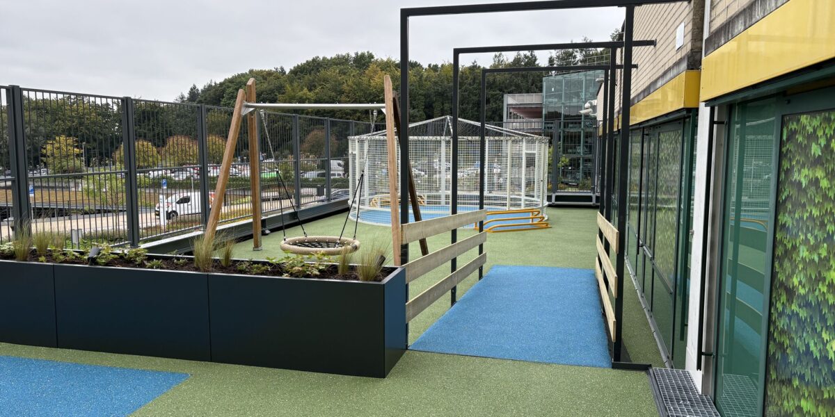 Overzicht multifunctioneel sportdakterras Rijnstate Arnhem