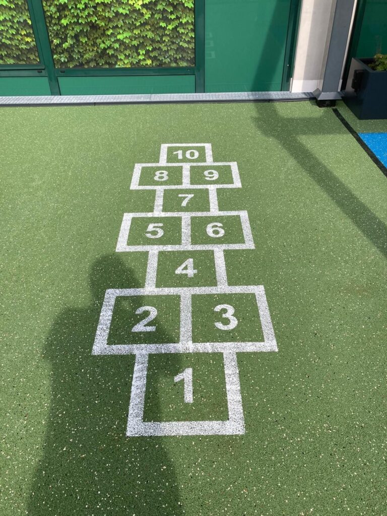 Hinkelspel geïntegreerd in FFG G3 sportvloer